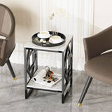 2 - Tier Square Shape Modern Designer End Side Table - Decor Smart