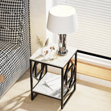 2 - Tier Square Shape Modern Designer End Side Table - Decor Smart