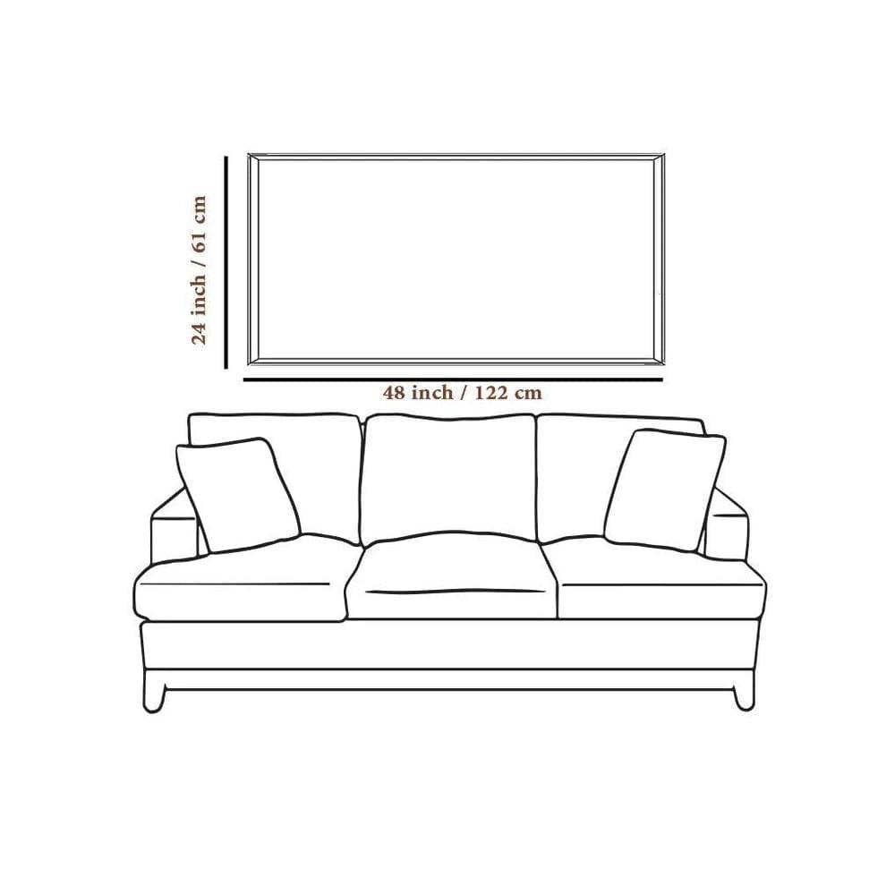 7 White Running Horses With Sunrise Premium Acrylic Floating Wall Painting - Decor Smart