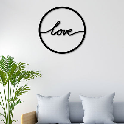 Stylish Love Metal Wall Art