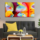 Abstract Bird Flying Premium Canvas Wall Painting - Decor Smart