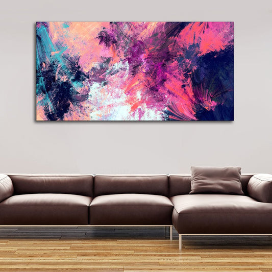 Abstract Color Dynamic Texture Background Premium Canvas Wall Painting - Decor Smart