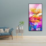 Abstract Colorful Acrylic Painting of Beautiful Flowers - Decor Smart