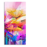 Abstract Colorful Acrylic Painting of Beautiful Flowers - Decor Smart