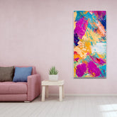 Abstract Colorful Modern Textured Art Premium Wall Painting - Decor Smart