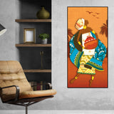 African Warli Abstract Art Canvas Wall Painting - Decor Smart