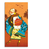 African Warli Abstract Art Canvas Wall Painting - Decor Smart