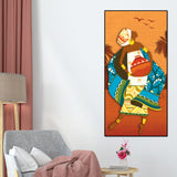 African Warli Abstract Art Canvas Wall Painting - Decor Smart