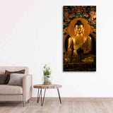 Ancient Buddha Statue Canvas Wall Painting - Decor Smart