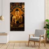Ancient Buddha Statue Canvas Wall Painting - Decor Smart