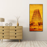 Ancient Temple of Tamilnadu Wall Painting - Decor Smart