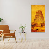 Ancient Temple of Tamilnadu Wall Painting - Decor Smart