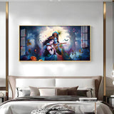 Astounding Love Of Radha Krishna Premium Acrylic Floating Wall Painting - Decor Smart