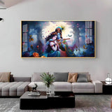 Astounding Love Of Radha Krishna Premium Acrylic Floating Wall Painting - Decor Smart