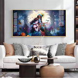 Astounding Love Of Radha Krishna Premium Acrylic Floating Wall Painting - Decor Smart