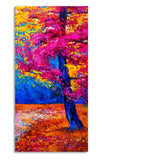 Beautiful Autumn Season Colorful Trees Wall Painting - Decor Smart