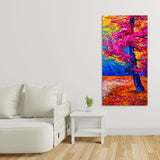 Beautiful Autumn Season Colorful Trees Wall Painting - Decor Smart