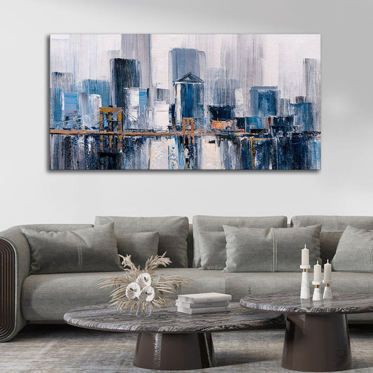 Beautiful Bridge of New York City Premium Canvas Wall Painting - Decor Smart