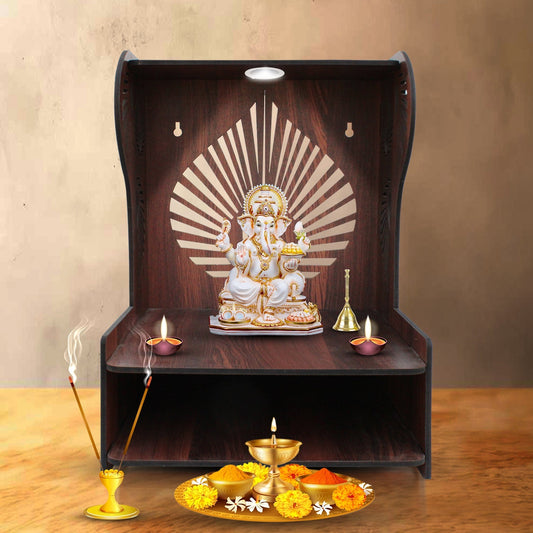 Beautiful Classic Wall - Mounted Pooja Mandir for Home Décor - Decor Smart