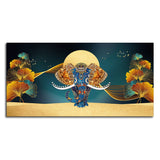 Golden Elegance – Elephant Canvas Painting by Decor Smart