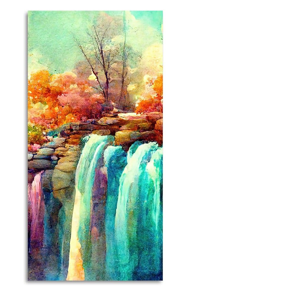 Beautiful Landscape Waterfall Scenery Canvas Wall Painting - Decor Smart