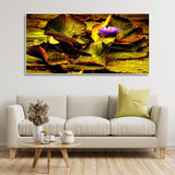 Beautiful Lotus Flower Premium Canvas Wall Painting - Decor Smart