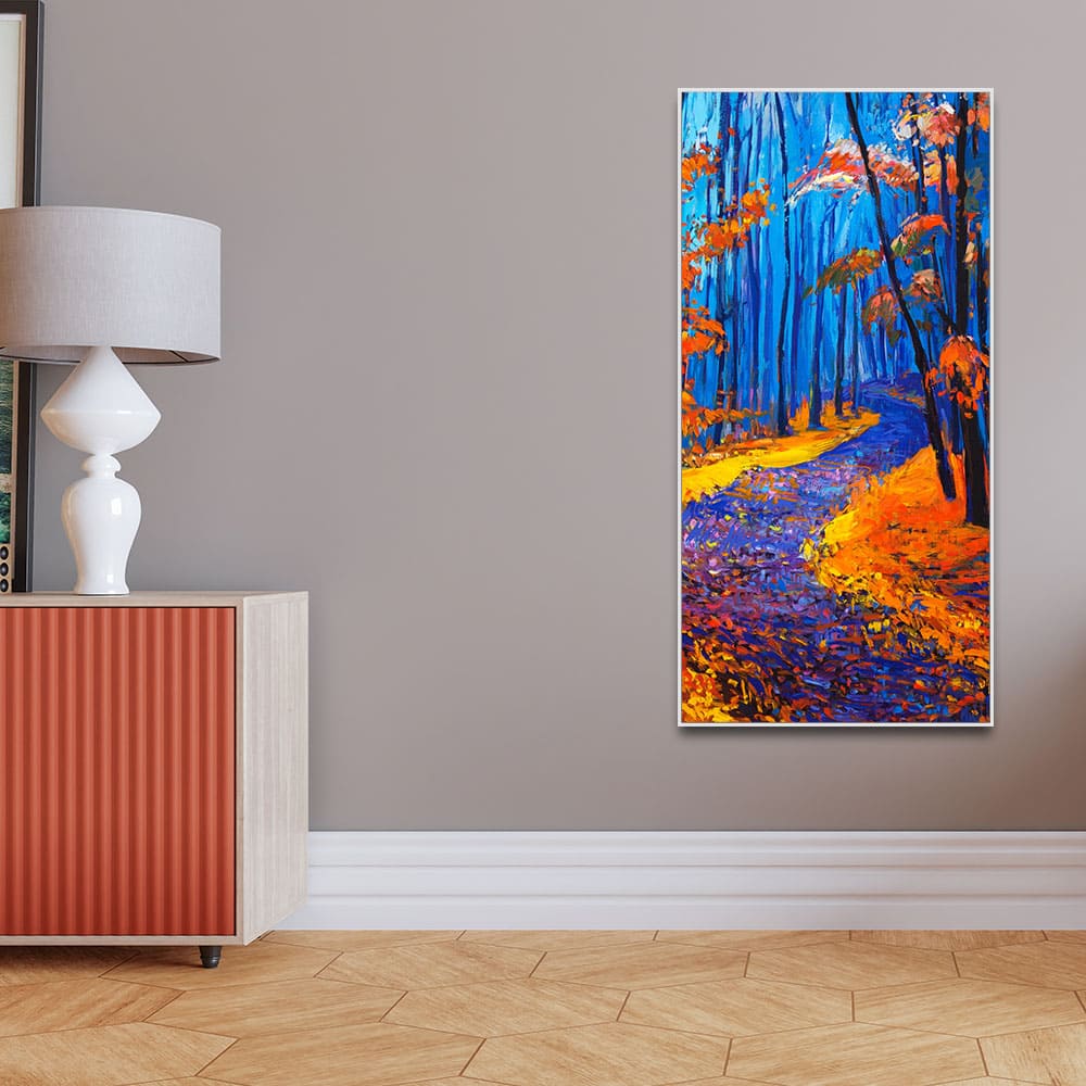 Beautiful Nature Wall Painting of Forest - Decor Smart