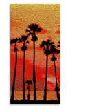 Beautiful Palm Tree at Sunset Canvas Wall Painting - Decor Smart