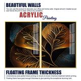 Beautiful Plant Acrylic Floating Wall Painting Set of 2 - Decor Smart