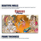 Beautiful Radha Krishna Canvas Big Wall Painting Wall Art - Decor Smart