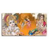 Beautiful Radha Krishna Canvas Big Wall Painting Wall Art - Decor Smart