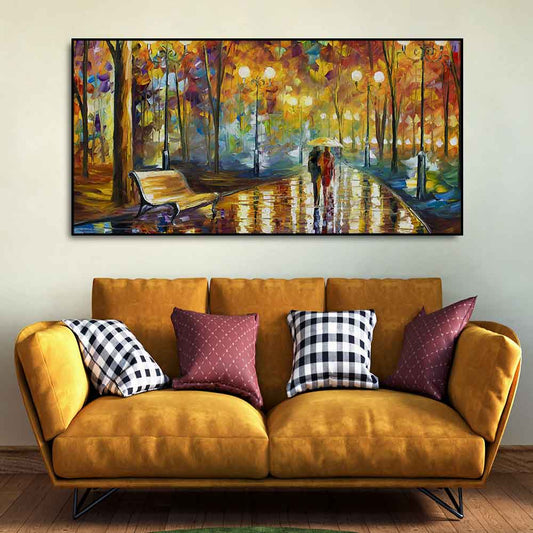 Beautiful Rain's Rustle Wall Painting - Decor Smart