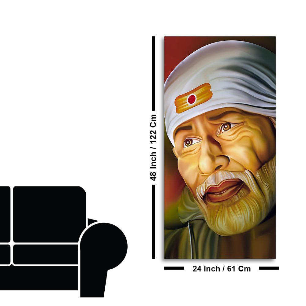 Beautiful Shirdi Sai Baba Canvas Wall Painting - Decor Smart