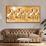 Seven Running Horses – Vastu Canvas Wall Painting | Decor Smart