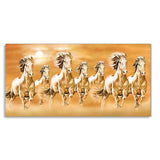 Seven Running Horses – Vastu Canvas Wall Painting | Decor Smart