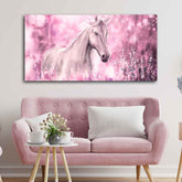 Beautiful White Horse Premium Wall Painting - Decor Smart