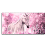 Beautiful White Horse Premium Wall Painting - Decor Smart