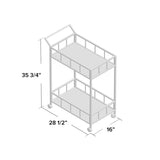 Beeler Metal Bar Cart - Decor Smart