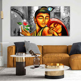 Big Size Premium Wall Painting of Lord Radha Krishna - Decor Smart