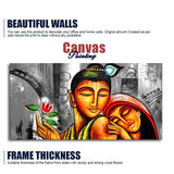 Big Size Premium Wall Painting of Lord Radha Krishna - Decor Smart