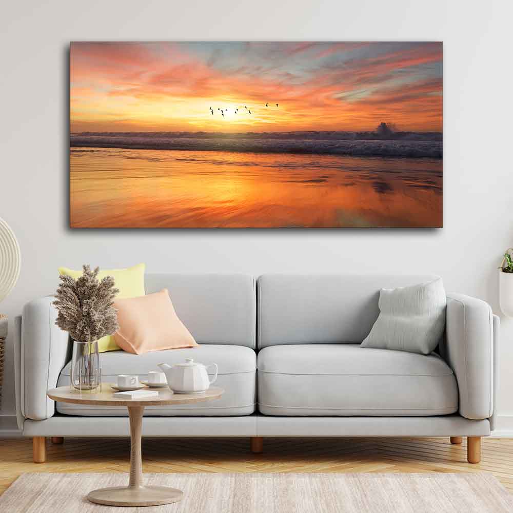 Canvas Wall Painting of Beautiful Sunset - Decor Smart