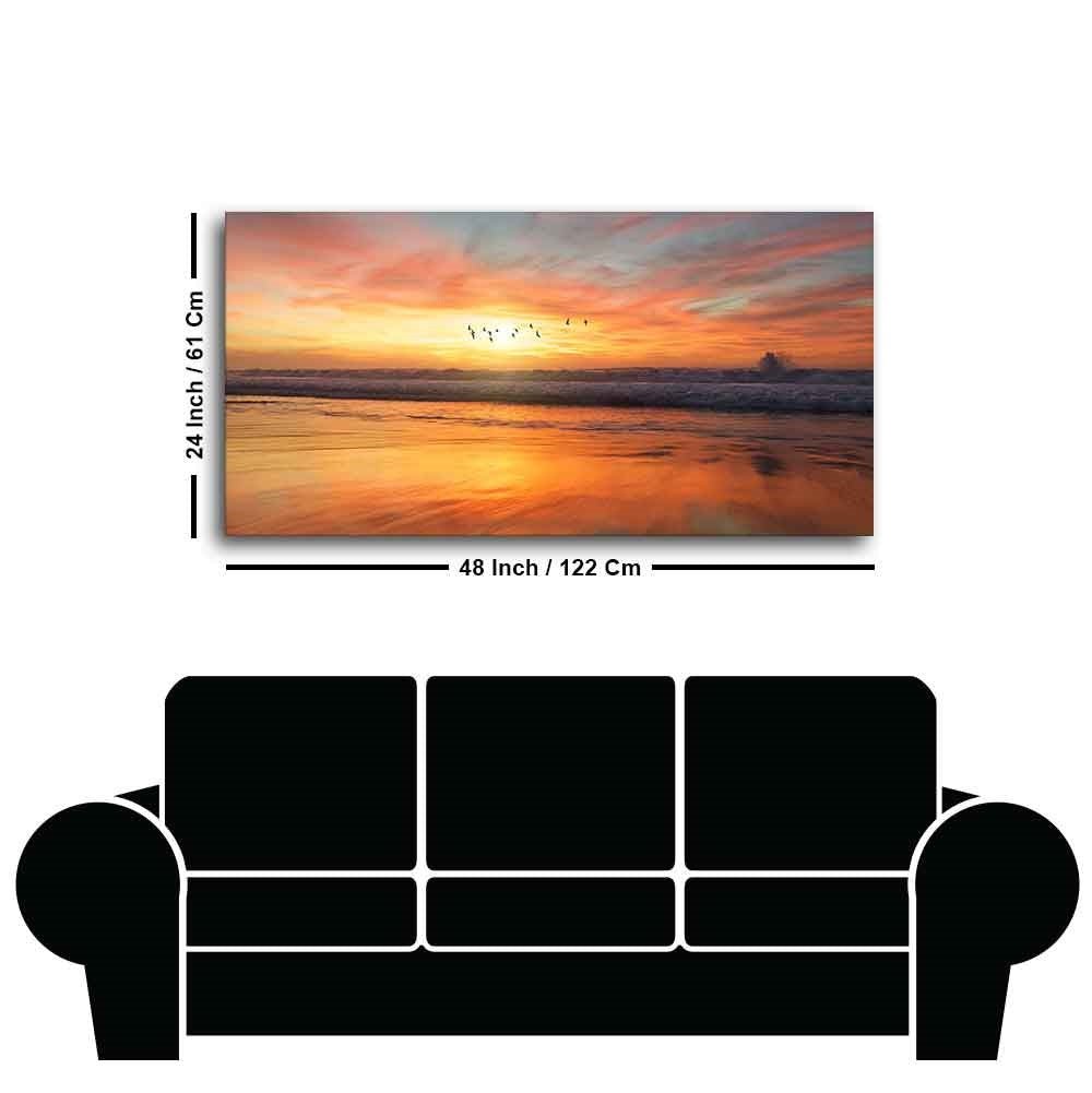 Canvas Wall Painting of Beautiful Sunset - Decor Smart