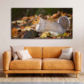 Canvas Wall Painting Squirrel in The Forest - Decor Smart