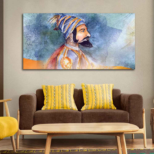 Chhatrapati Shivaji Maharaj Wall Painting - Decor Smart