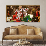 Classic Lord Radha Krishna Premium Wall Painting - Decor Smart