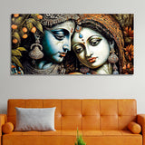 Classic Lord Radha Rani and krishna Canvas Wall Painting - Decor Smart