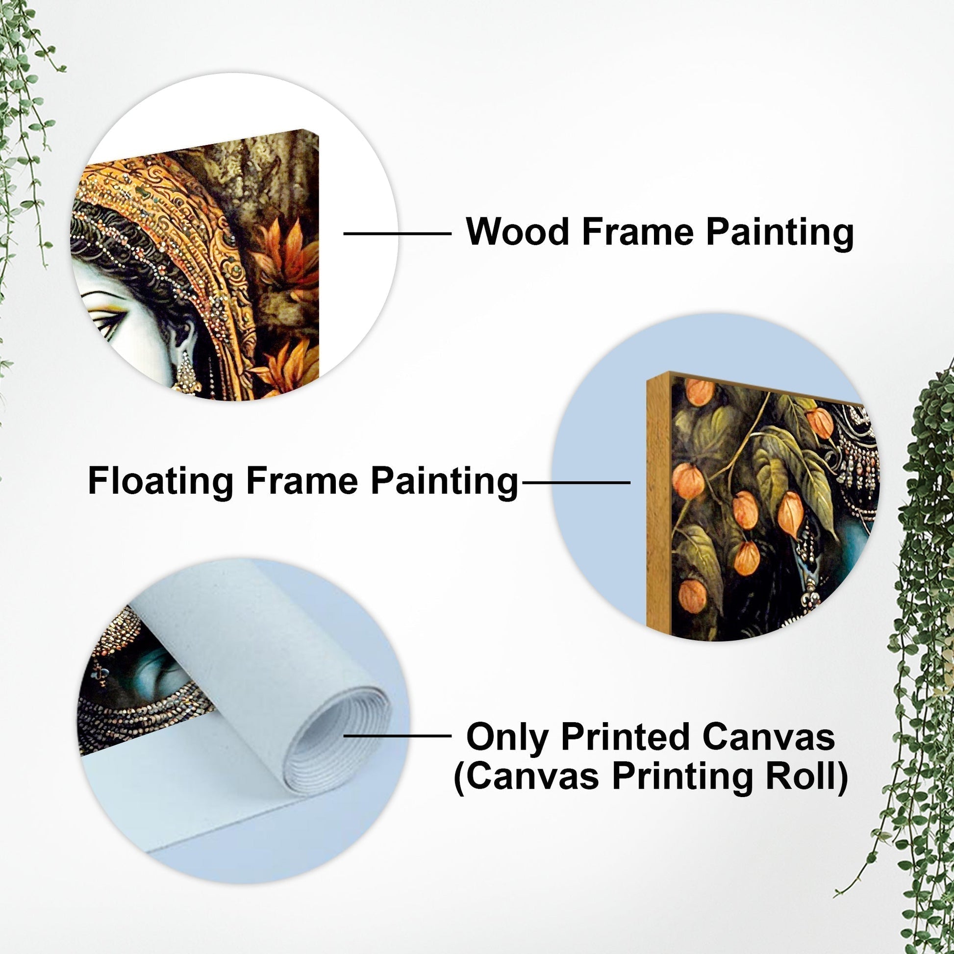 Classic Lord Radha Rani and krishna Canvas Wall Painting - Decor Smart