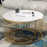 Classic Tethered Metallic Premium Table Set of 2 - Decor Smart