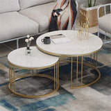 Classic Tethered Metallic Premium Table Set of 2 - Decor Smart
