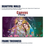 Colorful Wall Painting of Lord Radha Krishna - Decor Smart